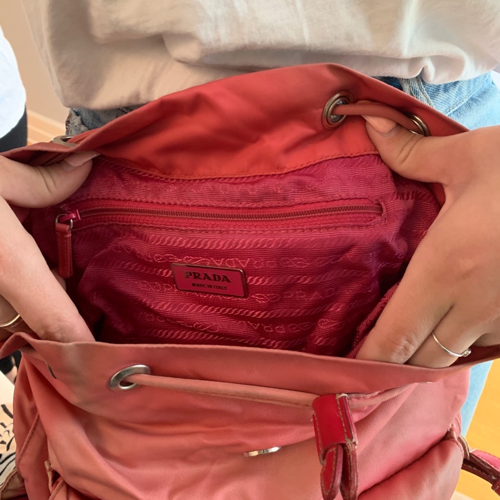 Prada Nylon Pink Small Backpack - image 2